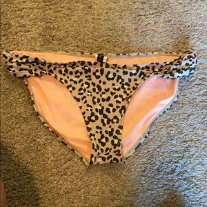 Cheetah print swim bottoms